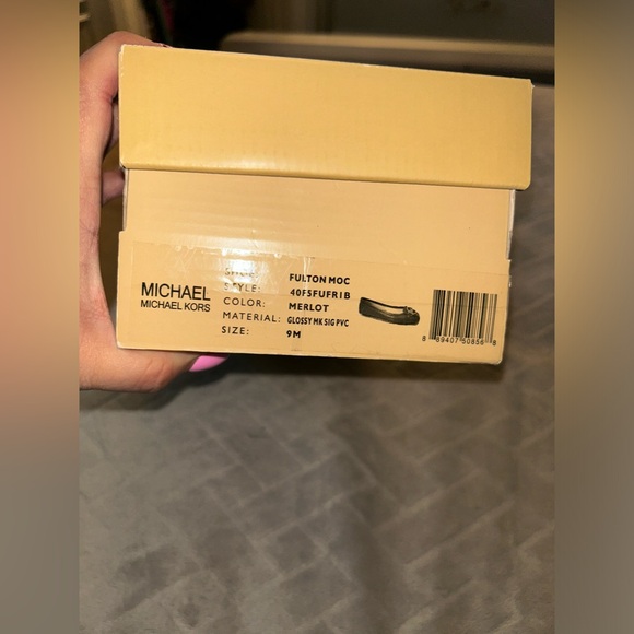 Michael Kors wine color monogram flats EUC - Picture 4 of 4